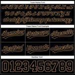 Custom Name and Number Basketball Shorts - Black Old Gold Authentic Throwback Style Personalized Black Old Gold Authentic