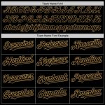 Personalized Black Gold Baseball Jersey for Men and Women - Custom Design 3 Personalized Black Old Gold Baseball Jersey 3