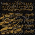 Personalized 3D Varsity Letterman Jacket Black Gold Beast Claws Full-Snap Bomber Personalized Black Old Gold Beast Claws