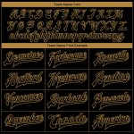 Custom Black Gold Camo Varsity Letterman Jacket with 3D Pattern Design, Personalized Name & Number, Bomber Full-Snap Style