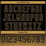 Personalized City Edition Basketball Jersey - Custom Name & Number, Black Old Gold Fade Fashion Jersey Personalized Black