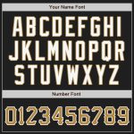 Personalized Black Gold-Gray Split Baseball Jersey for Trendy Fashion Personalized Black Old Gold-Gray Split Fashion Baseball