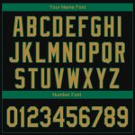 Custom Boston City Edition Fade Baseball Jersey - Personalized Black Gold-Kelly Green 3D Design with Name & Number Personalized