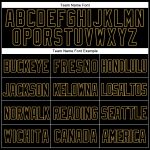 Personalized Black Gold Mesh Throwback Baseball Jersey for Men - Custom Sport Apparel 3 Personalized Black Old Gold Mesh