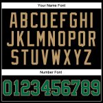 Custom Black and Gold Pinstripe Basketball Jersey with Team Name and Number - Personalized Kelly Green Authentic Jersey Personalized