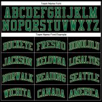 Personalized Black Gold Pinstripe Basketball Jersey - Kelly Green Old Gold Personalized Black Old Gold Pinstripe Kelly Green-Old