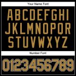 Personalized Black and Old Gold Pinstripe Baseball Jersey - Customizable Jerseys for Fans Personalized Black Old Gold Pinstripe