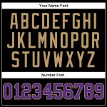 Customizable Purple and Black Old Gold Basketball Jersey with Team Name and Number - Personalized Authentic Design Personalized