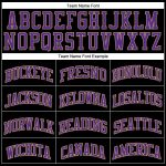 Personalized Black and Gold Pinstripe Basketball Jersey - Purple Old Gold Design Personalized Black Old Gold Pinstripe Purple-Old