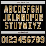 Personalized Black Gold Purple Fashion Baseball Jersey for Men and Women Personalized Black Old Gold-Purple Split Fashion