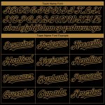 Personalized Black Gold Red Dart Board Baseball Jersey - Custom 3D Design Personalized Black Old Gold-Red 3D Dart Board Target