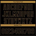 Personalized Black Gold Red Dart Board Baseball Jersey - Custom 3D Design Personalized Black Old Gold-Red 3D Dart Board Target