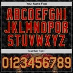 Personalized Black Gold Red 3D Gothic Gun Rose Baseball Jersey Personalized Black Old Gold-Red 3D Gothic Style Gun Rose Baseball