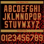 Personalized 3D Leopard Print Baseball Jersey in Black, Gold, and Red Fade Fashion Design Personalized Black Old Gold-Red