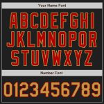 Custom Name Number Baseball Jersey - Personalized Black Gold Red Authentic Raglan Sleeves Personalized Black Old Gold-Red