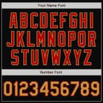 Personalized Varsity Letterman Bomber Jacket Black Gold Red Two Tone Full Snap Personalized Black Old Gold-Red Bomber Full-Snap