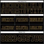 Custom Black Old Gold-Red Mesh Football Jersey for Men and Women Personalized Black Old Gold-Red Mesh Football Jersey 2