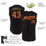 Personalized Black Old Gold Red Sleeveless Baseball Jersey for Custom Team Apparel Personalized Black Old Gold-Red Sleeveless