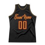 Personalized Black Red Gold Throwback Basketball Jersey for Men and Women Personalized Black Old Gold-Red Throwback Basketball