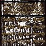 Personalized Black and Gold Skull 3D Varsity Letterman Bomber Jacket for Men Personalized Black Old Gold Skull Fashion 3D