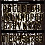 Personalized Black and Gold Skull 3D Varsity Letterman Bomber Jacket for Men Personalized Black Old Gold Skull Fashion 3D