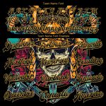 Personalized Black Gold Skull 3D Varsity Letterman Bomber Jacket - Full-Snap Fashion Outerwear Personalized Black Old Gold