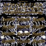 Customizable Black Gold Skull Peonies 3D Varsity Letterman Jacket with Team Name and Number - Full-Snap Bomber Style Personalized