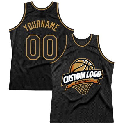 Personalized Black Gold Basketball Jersey Throwback Style - Size 3 Personalized Black Old Gold Throwback Basketball Jersey