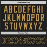 Personalized Black Old Gold Basketball Jersey - Custom Retro Sports Apparel 4 Personalized Black Old Gold Throwback Basketball