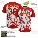 Personalized 3D Abstract Two-Button Black Gold White Unisex Softball Jersey Personalized Black Old Gold-White 3D Abstract