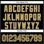 Personalized Black Gold White 3D Curved Solid Baseball Jersey for Men Personalized Black Old Gold-White 3D Curve Solid Baseball