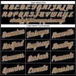 Custom Name Number Basketball Jersey - Personalized Black Gold White Authentic Throwback Design Personalized Black Old Gold-White