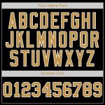 Personalized Black and Gold Baseball Jersey - Custom Old White Sports Apparel Personalized Black Old Gold-White Baseball