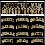Personalized Black Drift Baseball Jersey with Old Gold and White Accents Personalized Black Old Gold-White Drift Fashion