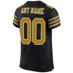 Personalized Black and Gold Mesh Football Jersey for Men, Custom Name & Number, Ideal for Sports, Team or Casual Wear Personalized