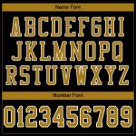 Personalized Black and Gold Mesh Football Jersey for Men, Custom Name & Number, Ideal for Sports, Team or Casual Wear Personalized