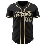 Personalized Black Olive Camo USA Flag Baseball Jersey for Men - City Cream Design Personalized Black Olive Camo USA Flag-City