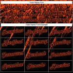 3D Abstract Sharp Shape Performance T-Shirt - Personalized Black Orange Design Personalized Black Orange 3D Abstract Sharp