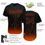 Personalized 3D Baltimore City Edition Black Orange Baseball Jersey with Custom Name & Number - Authentic Team Apparel Personalized