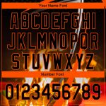Personalized Flame Billiards Polo Shirt with Custom Name & Number - Black Orange 3D Pattern Design for Team Performance Personalized