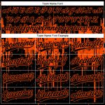 Custom Name Number Softball Jersey Unisex Dripping Splatter Art Design Personalized Black Orange 3D Pattern Two-Button Personalized