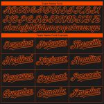 3D Philadelphia City Edition Fade Baseball Jersey - Personalized Black Orange Fashion Personalized Black Orange 3D Philadelphia