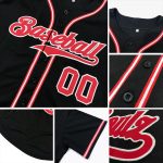 Personalized Black and Orange Authentic Baseball Jersey for Men and Women Personalized Black Orange Authentic Baseball Jersey