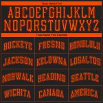 Personalized Black and Orange Authentic Baseball Jersey for Men and Women Personalized Black Orange Authentic Baseball Jersey