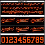 Personalized Black Orange Basketball Shorts - Authentic Throwback Style Personalized Black Orange Authentic Throwback Basketball