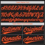 Personalized Baseball Jersey in Black and Orange - Custom Sports Jersey 2 Personalized Black Orange Baseball Jersey 2