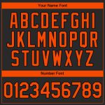 Custom Black and Orange Baseball Jersey for Men, Women, and Kids - Personalized Sports Apparel Personalized Black Orange