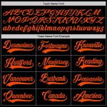 Customizable Black and Orange Baseball Jersey for Men and Women - Personalized Sports Apparel Personalized Black Orange Baseball