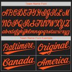 Custom Black and Orange Baseball Jersey - Personalized Sports Apparel for Fans Personalized Black Orange Baseball Jersey