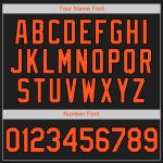 Custom Black and Orange Baseball Jersey - Personalized Sports Apparel for Fans Personalized Black Orange Baseball Jersey